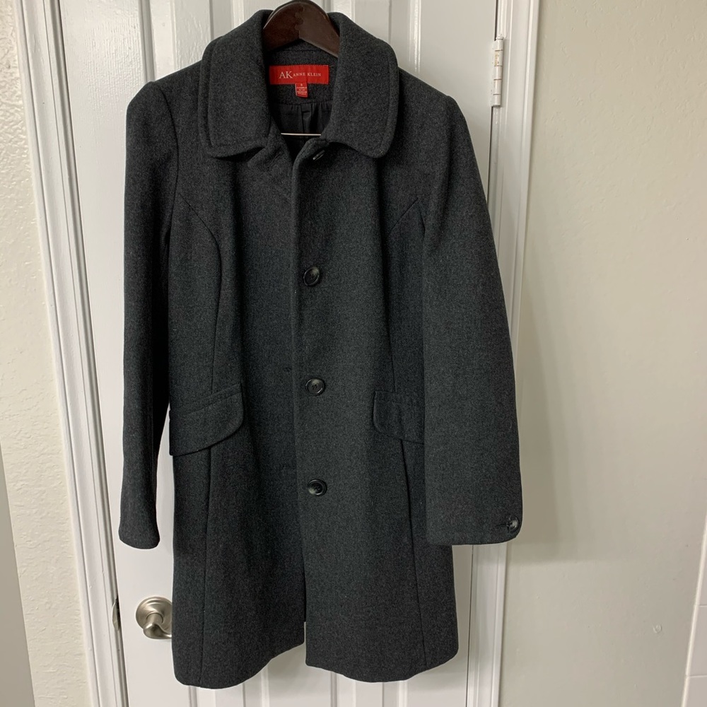 Ladies gray wool coat